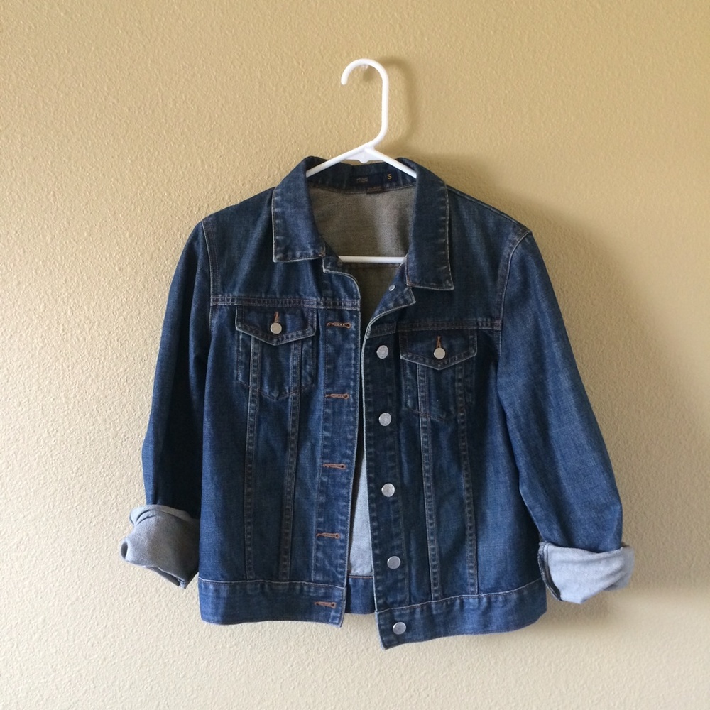 JCREW Perfect Denim Jacket Size S!